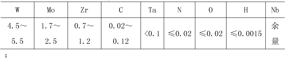 High-temperature and high-specific strength niobium alloy and preparation method thereof