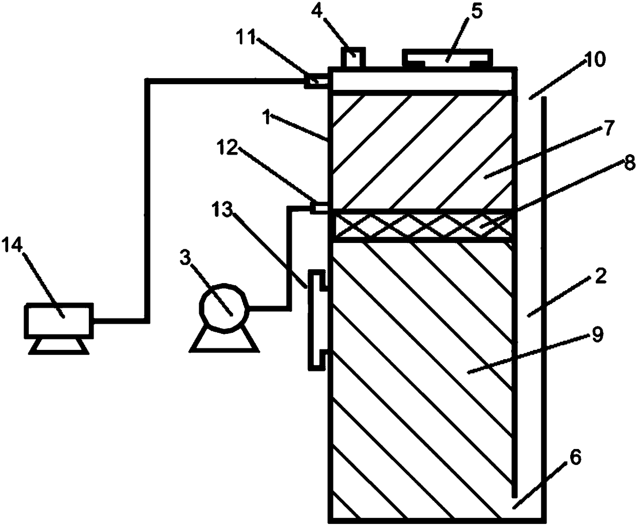 Method for constructing device for removing nitrogen and phosphorus from sewage, device for removing nitrogen and phosphorus and method for removing nitrogen and phosphorus