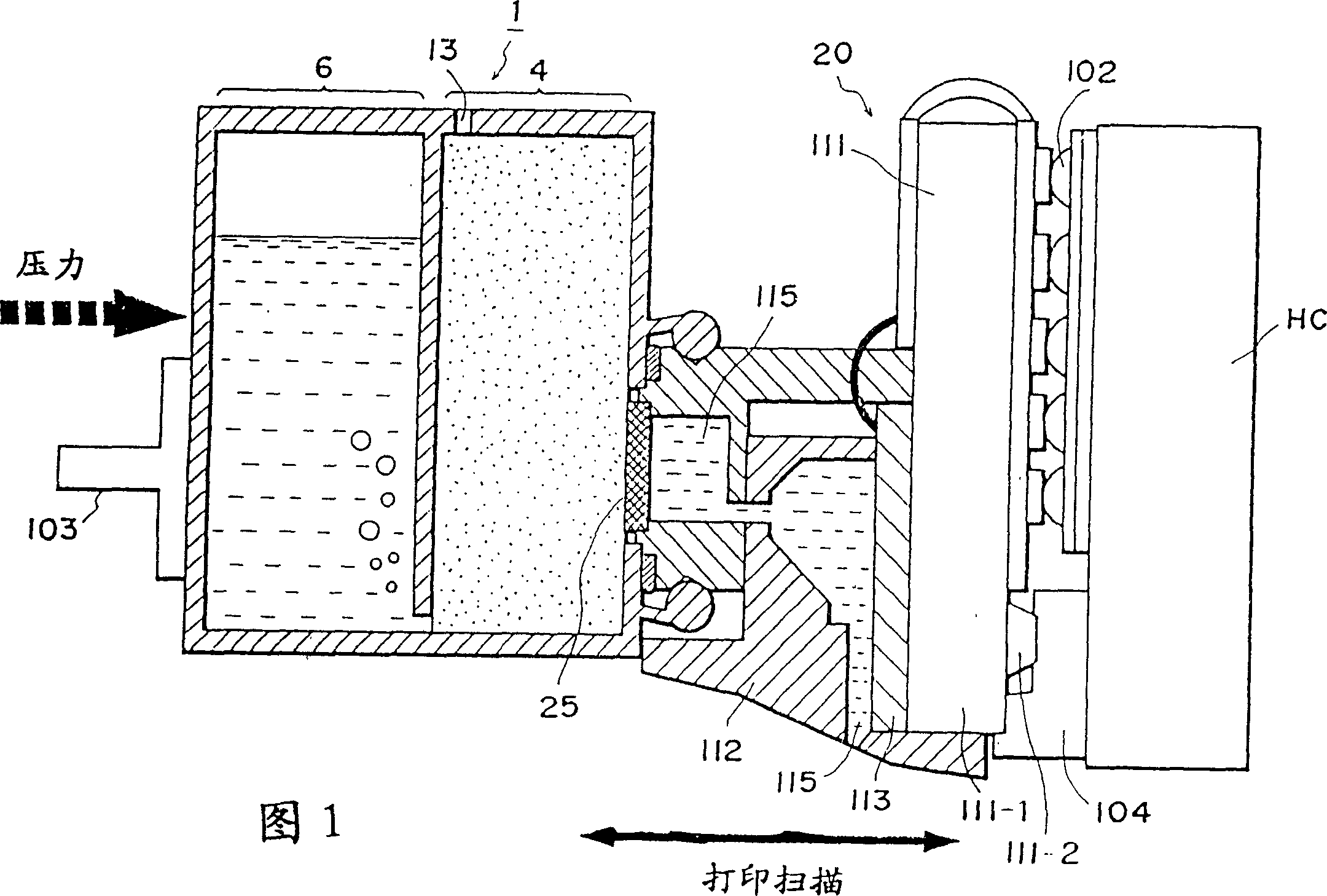 Liquid container for liquid-jet head