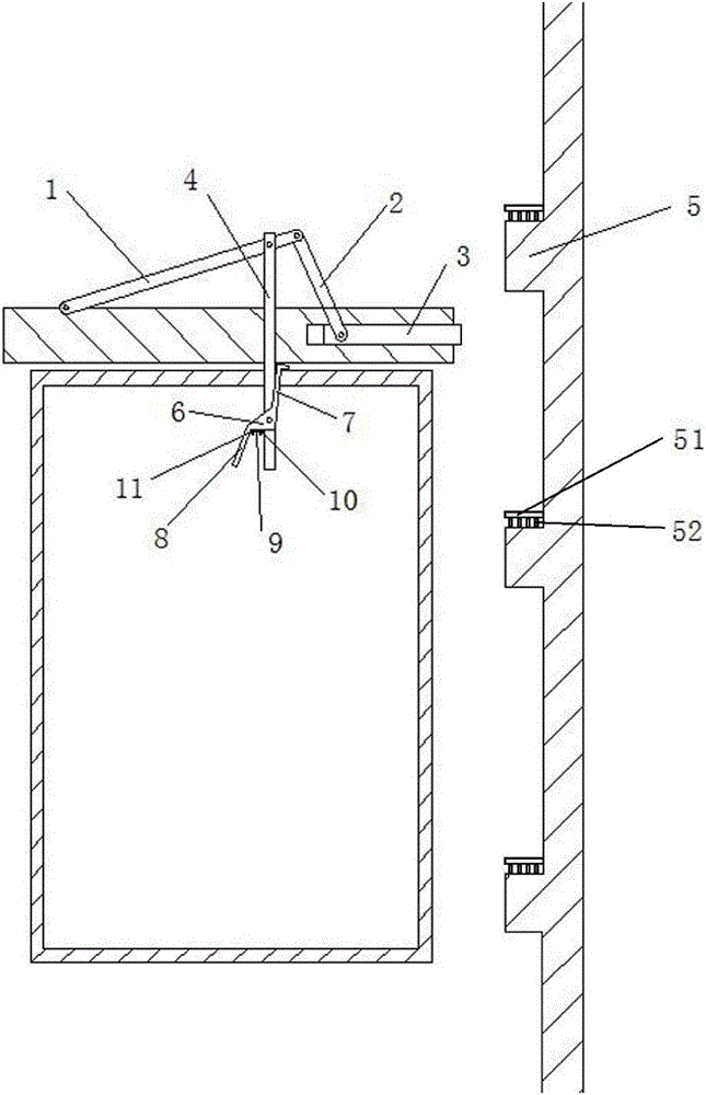 Elevator fall-prevention mechanism with compound locking sliding block