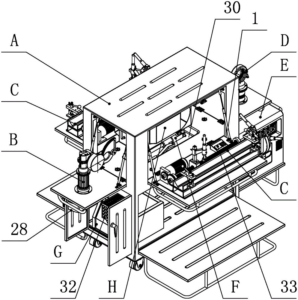 A folding type cable terminal processing center