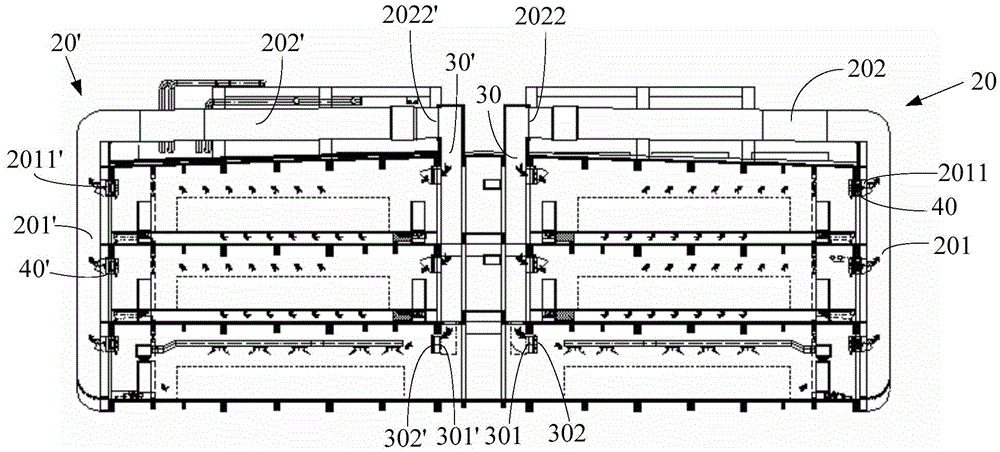 External wall air duct structure and construction method thereof