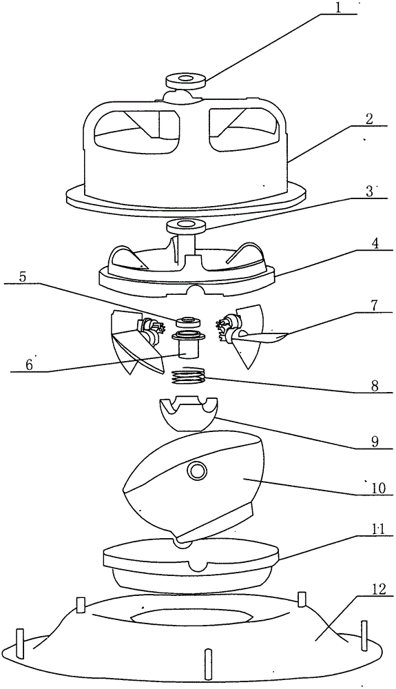 Spray nozzle capable of automatically rotating by 360 degrees