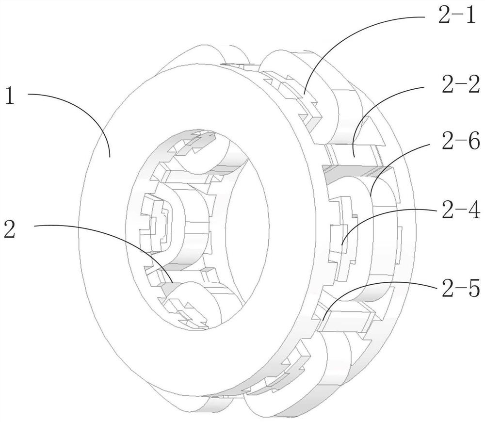 Axial magnetic field stator yoke-free magnetic flux reverse permanent magnet motor