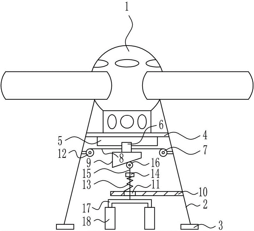 Supporting equipment for unmanned drone aircraft