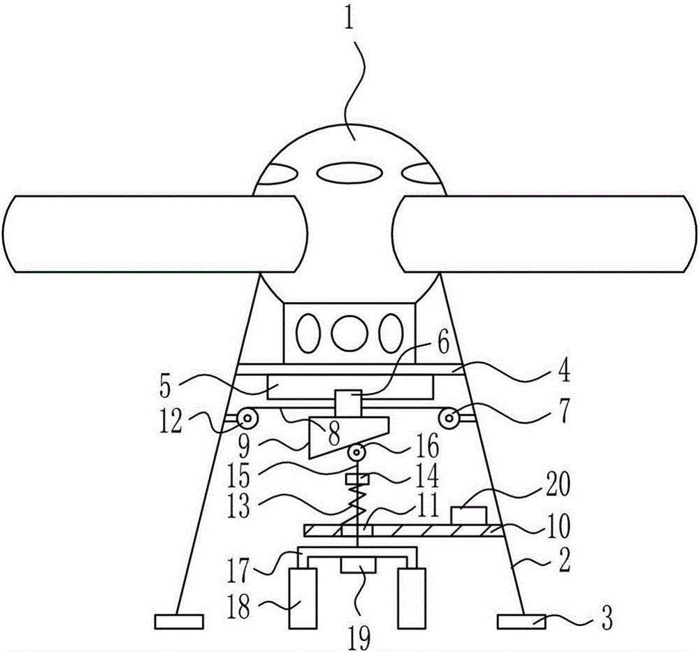 Supporting equipment for unmanned drone aircraft