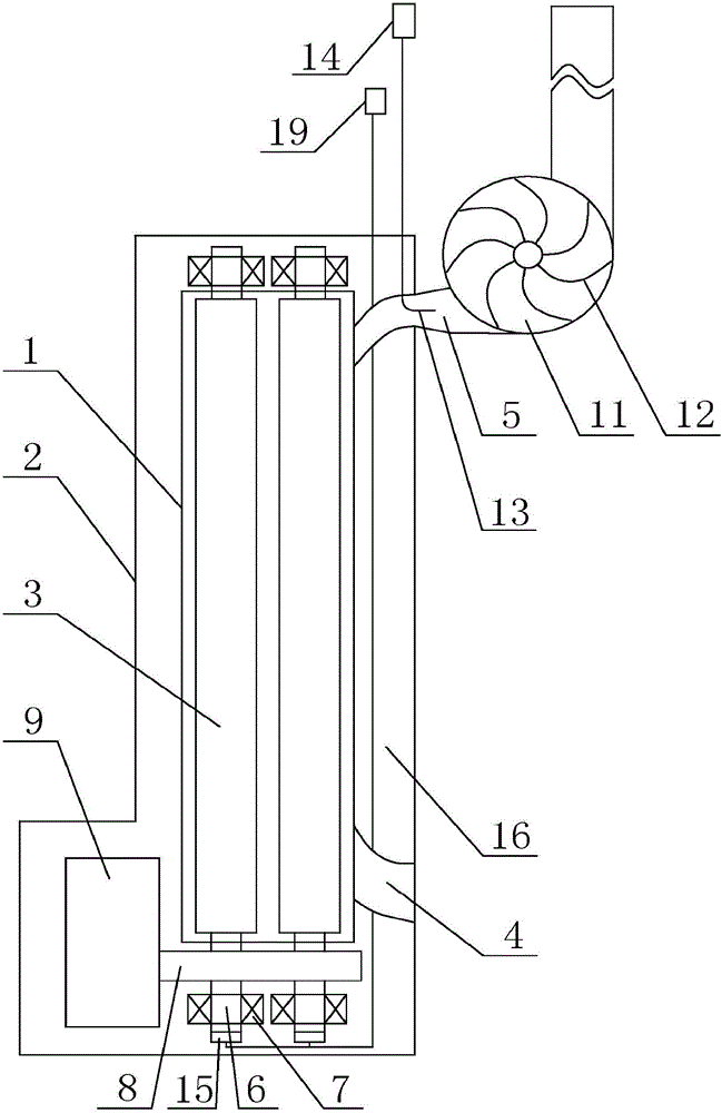 Immersed water pumping device adopting central processing device