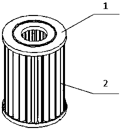 High-flux cartridge filter element