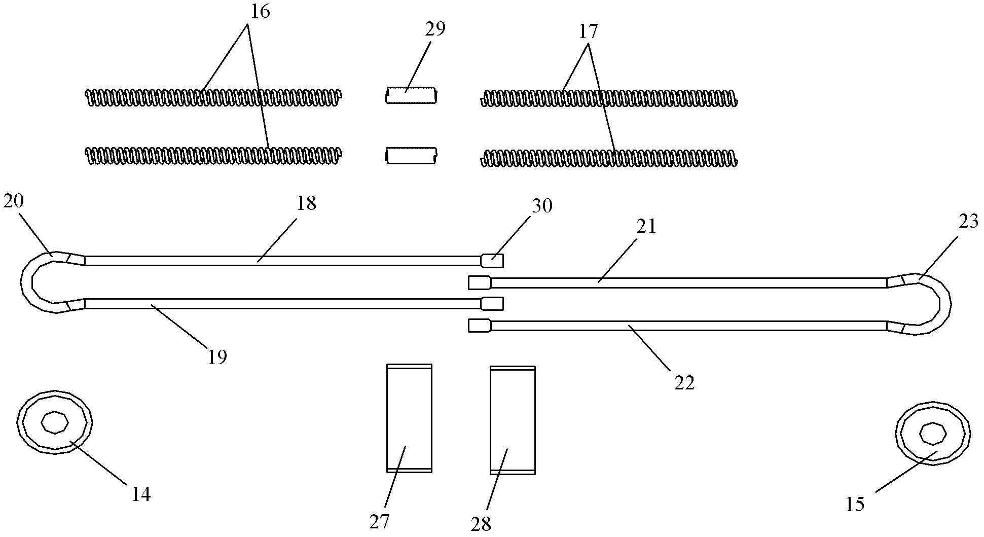 Spring module and slide phone with same