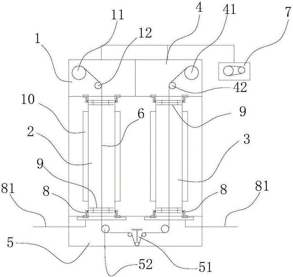 Continuous graphene growth equipment with vertically arranged high-temperature process cavity