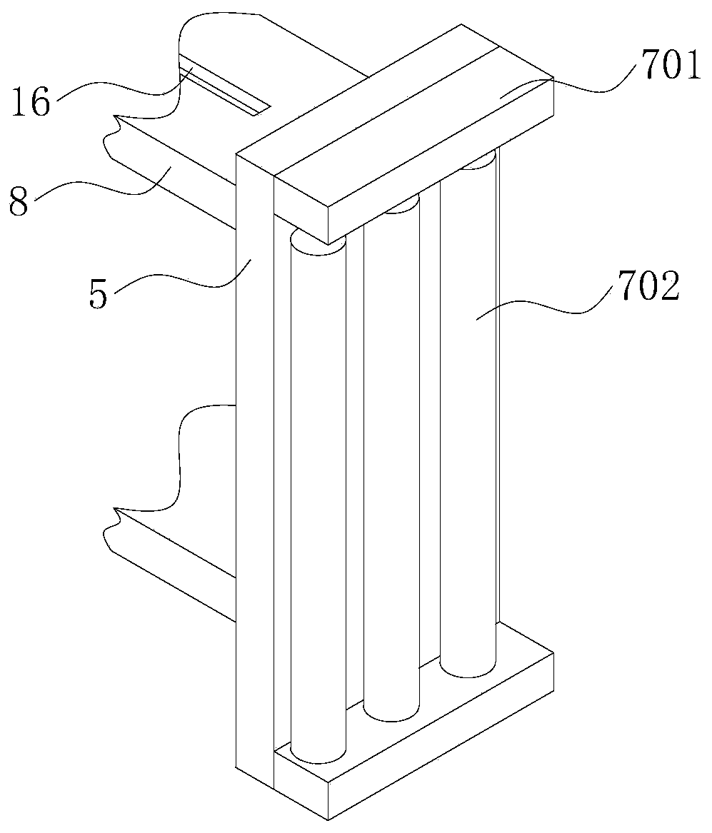 Anti-blocking aluminum profile extrusion molding device