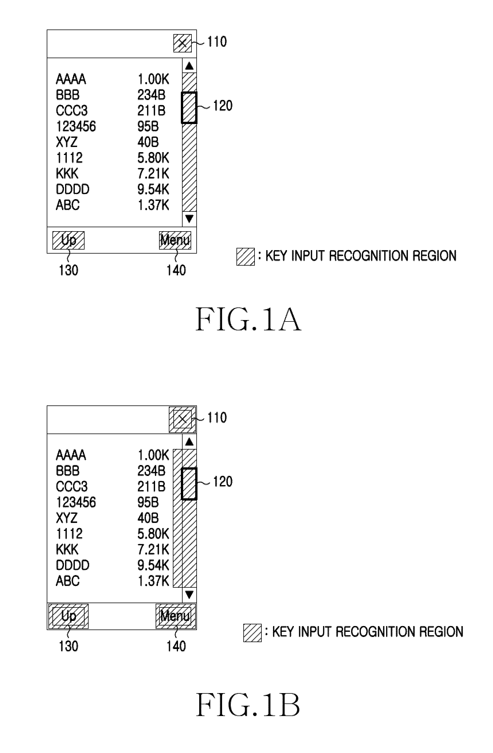 Apparatus and method for determining input in computing equipment with touch screen