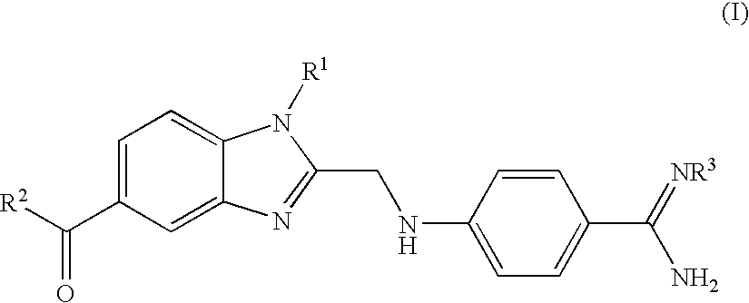 Process for the preparation of 4-(benzimidazolylmethylamino)-benzamides and the salts thereof