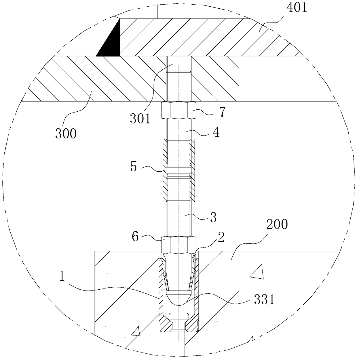 Connecting structural component for a track