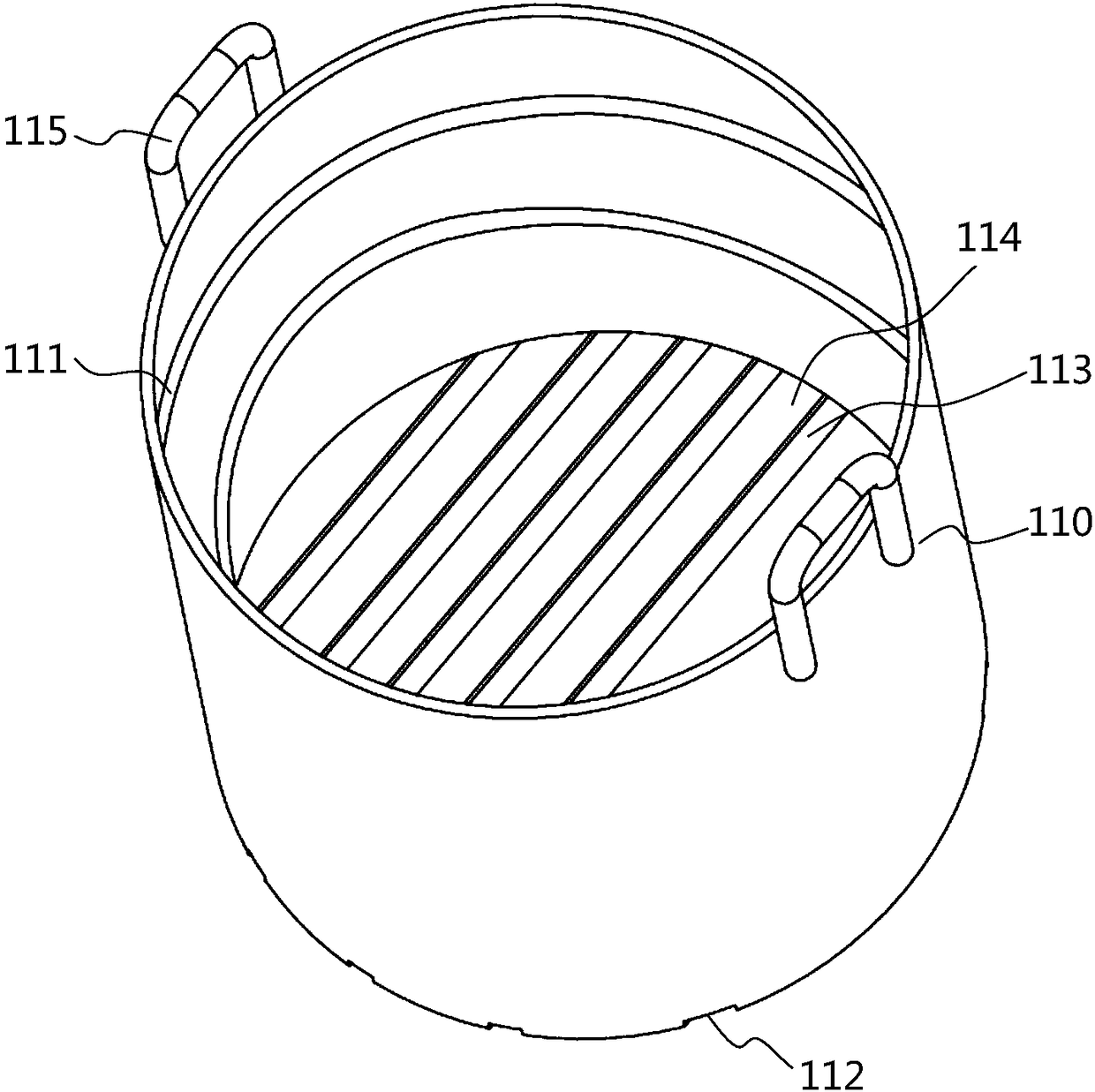 Steel ball immersion oil storage bucket and application method