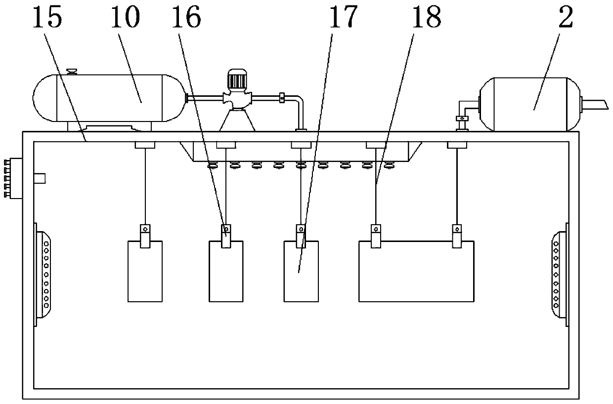 Organic pollutant detecting device in furniture