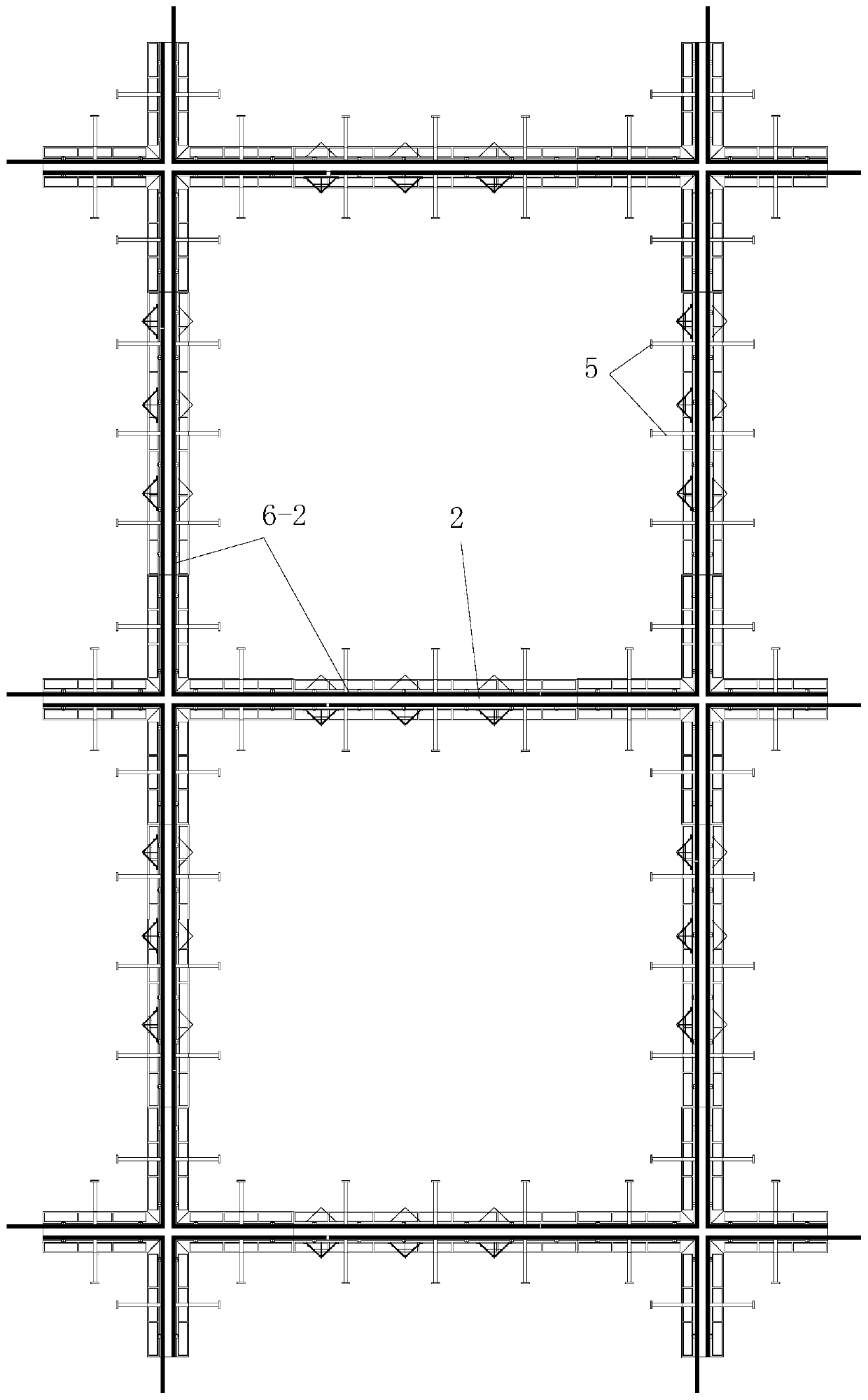 Galvanized plate integrated dividing joint and construction method