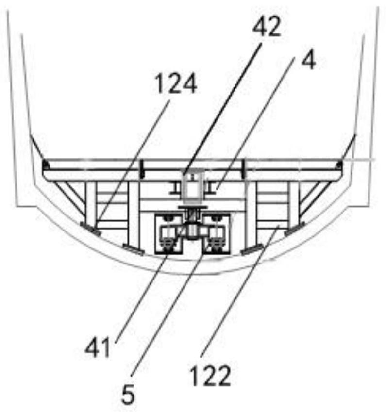 Tunnel self-propelled mechanical stay platform and its construction method