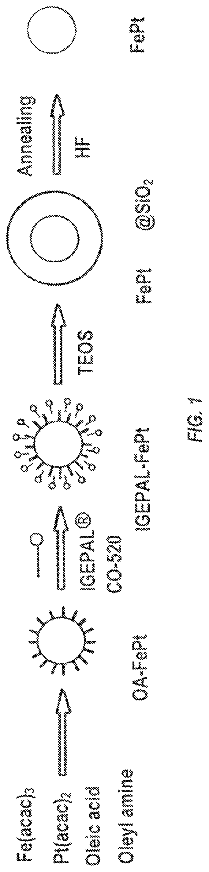 Iron platinum particles for adherence of biologics on medical implants