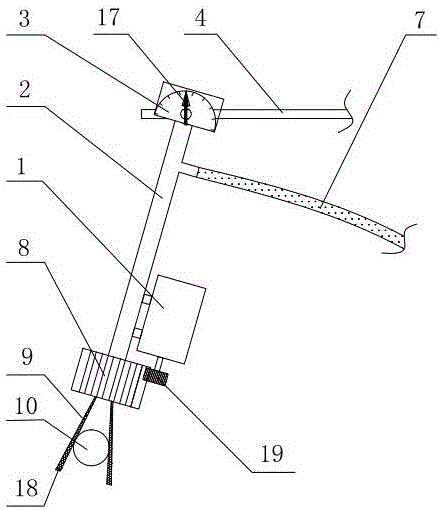 Device for stable, high-speed and variable-angle water entry experiment of rotating body