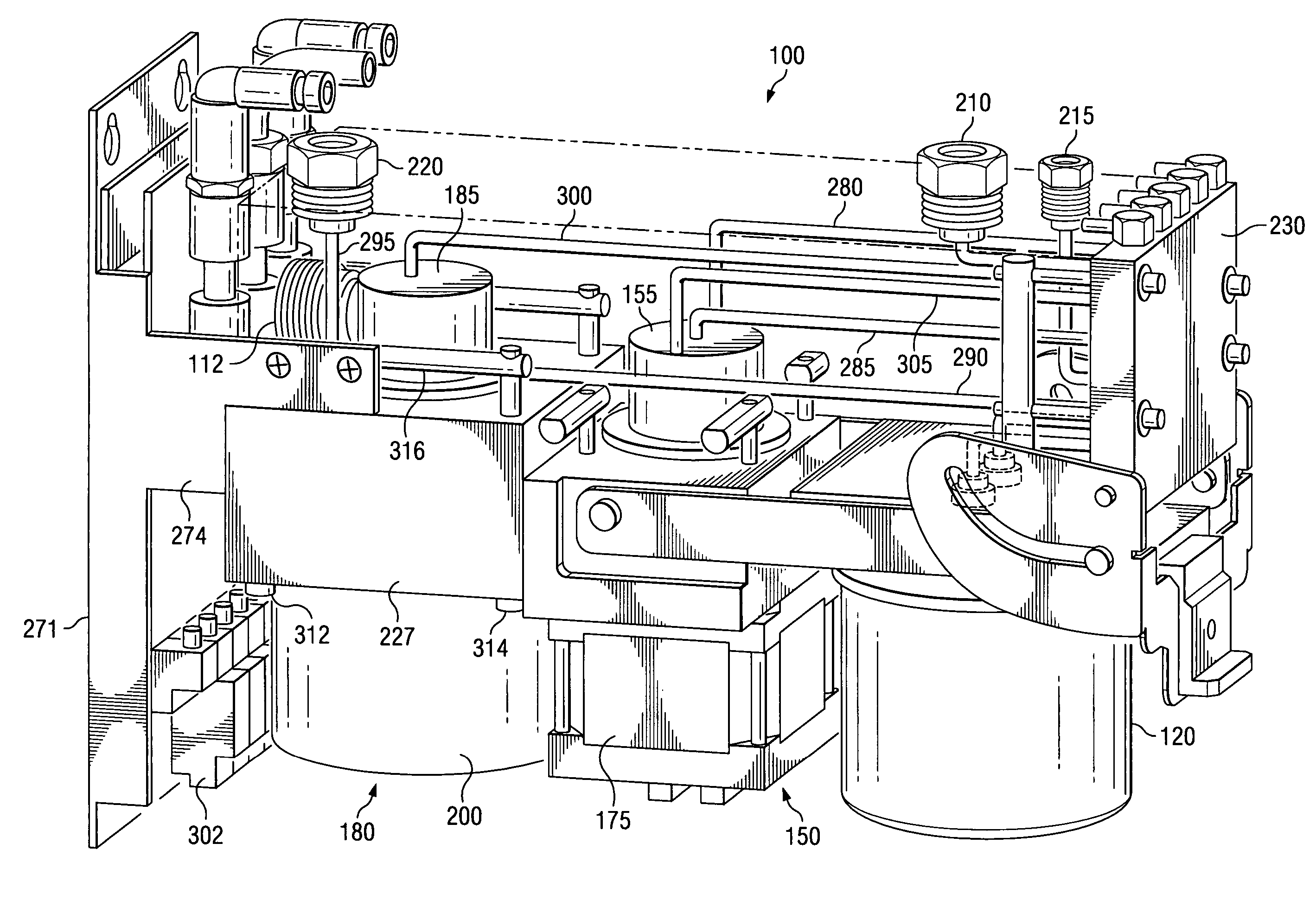 System and method for a pump with reduced form factor