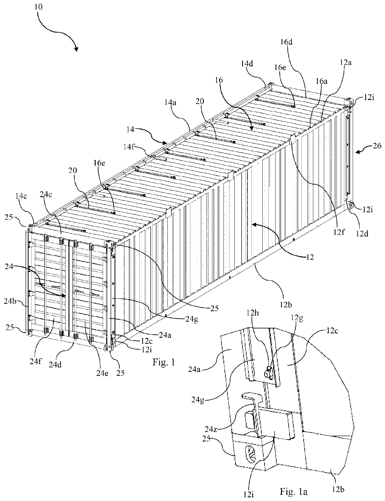 A Collapsible Intermodal Container and a Collapsible Intermodal Container Assembly