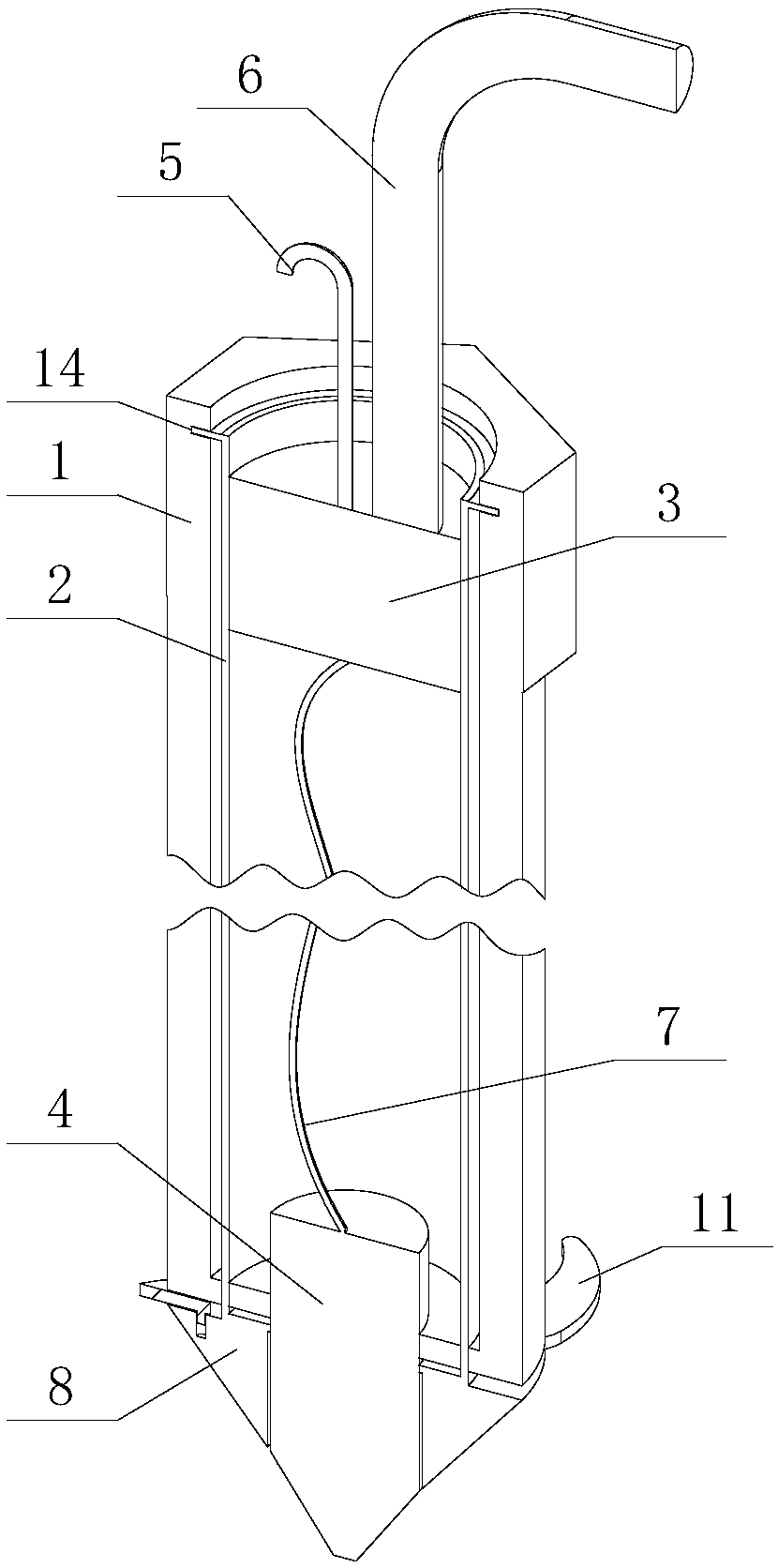 Pre-installed grounding wire fastening device