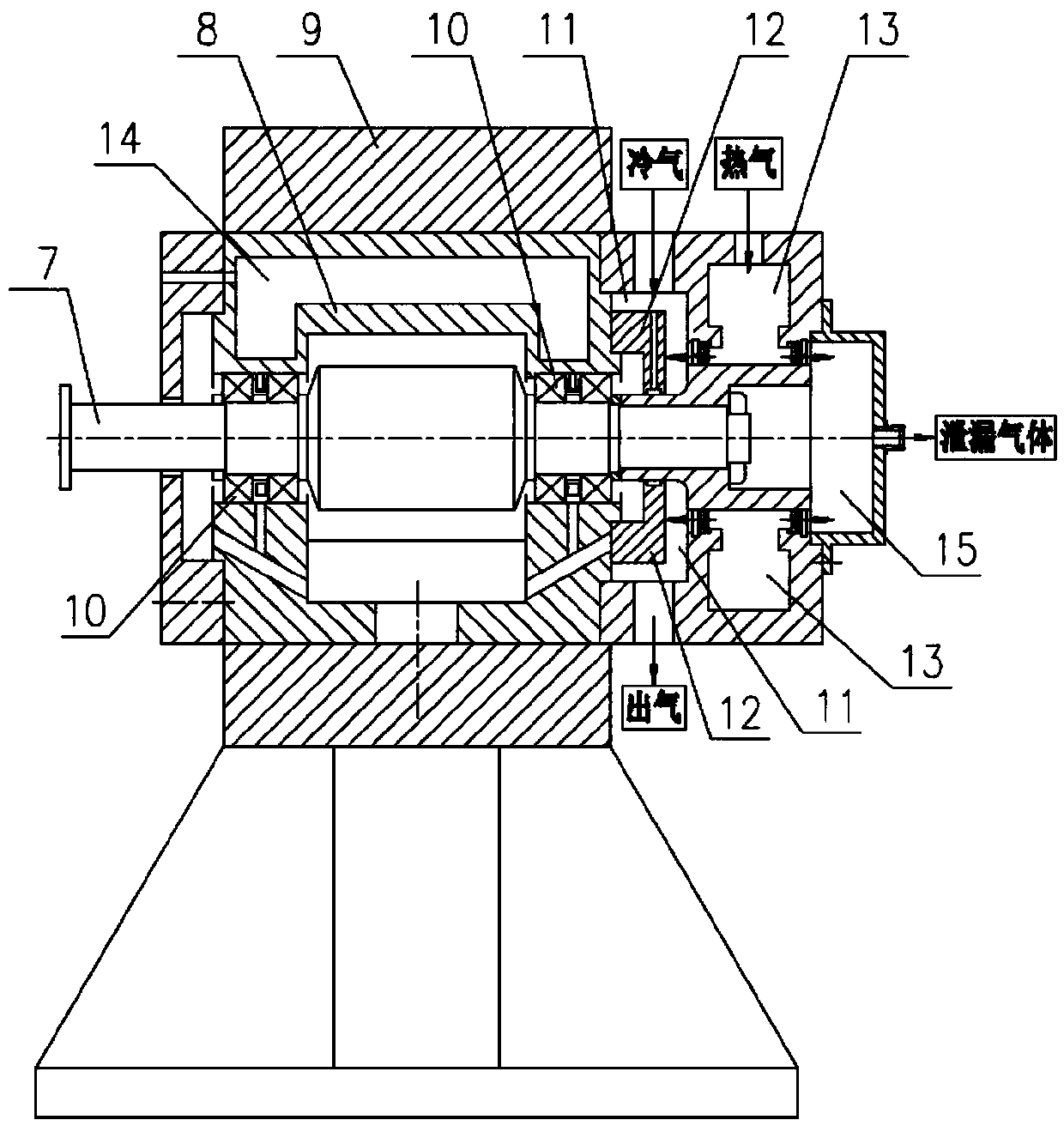 Full working condition sealing test device