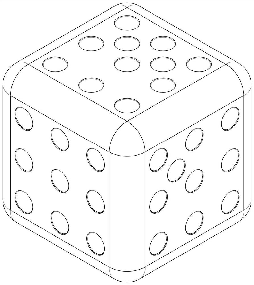 Educational mathematics dice for children