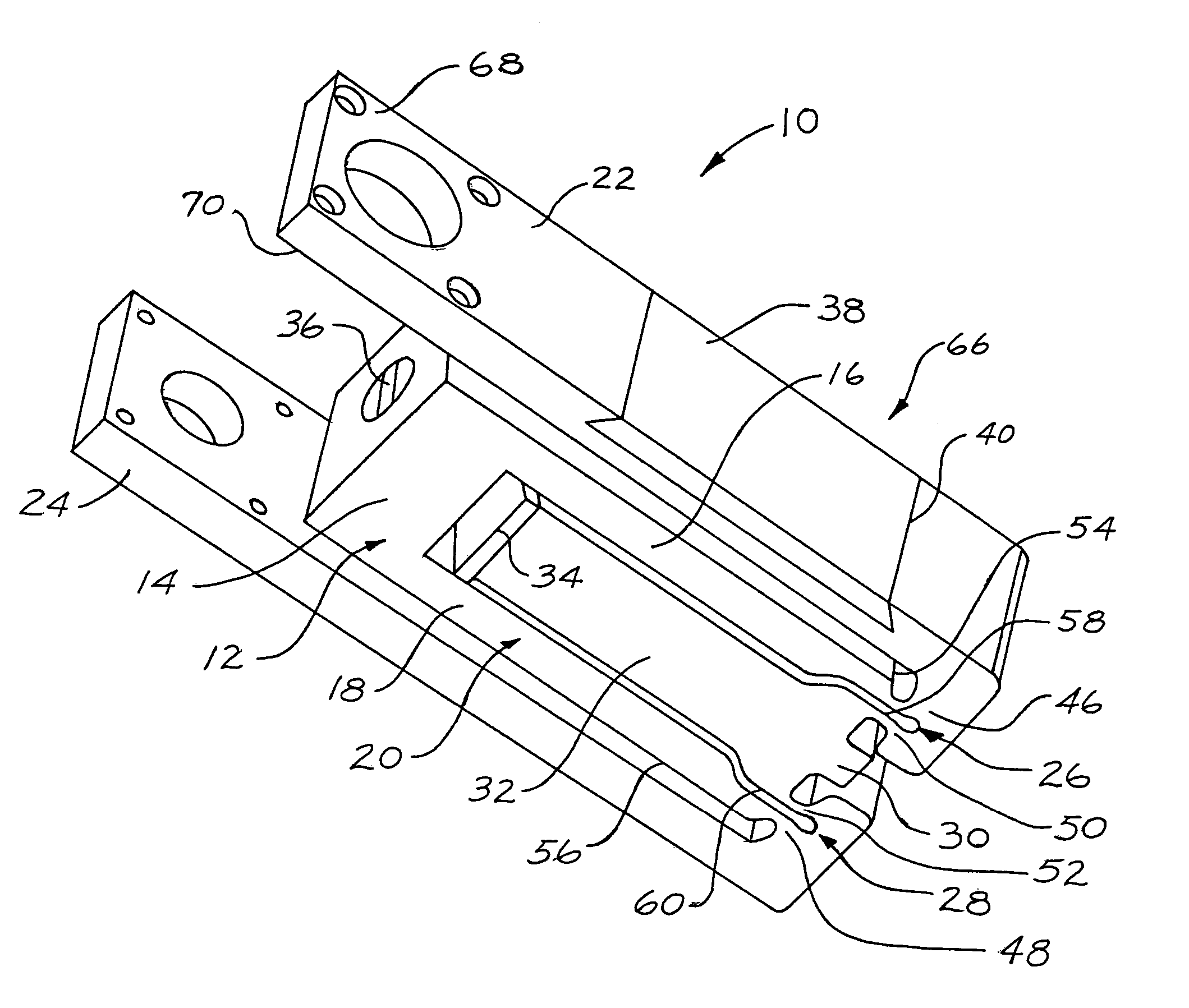 Temperature compensating insert for a mechanically leveraged smart material actuator