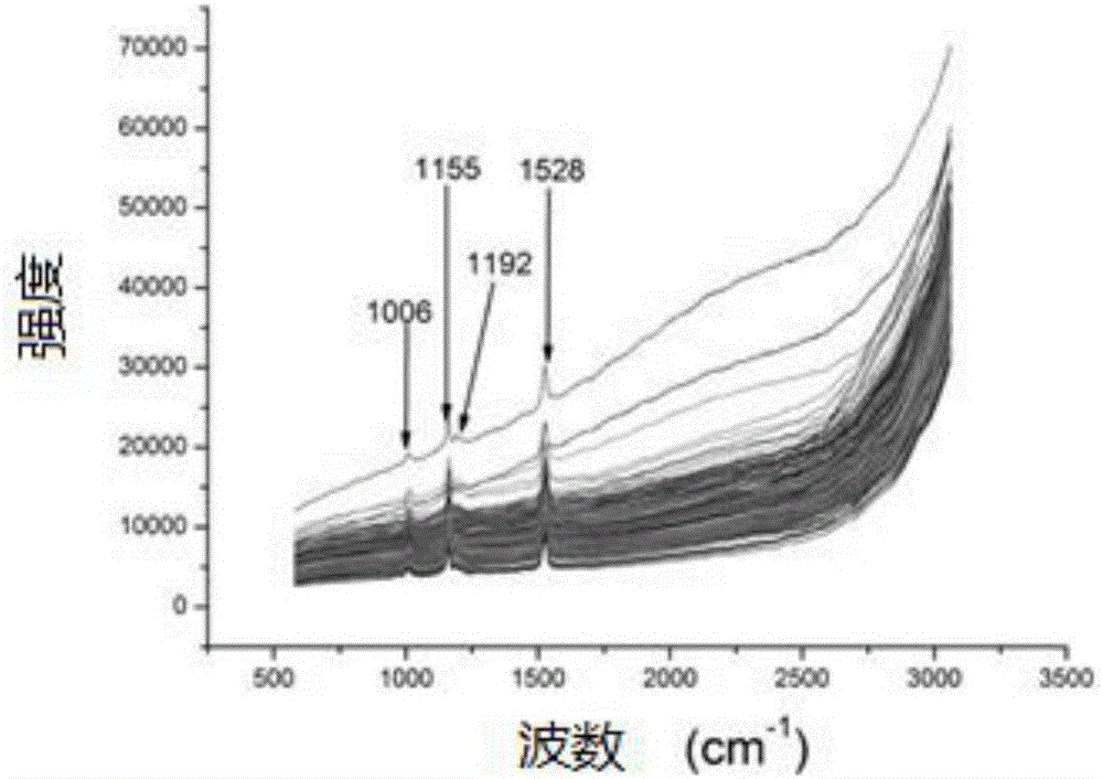 Method for detecting content of chlorophyll b in tea leaves with confocal micro-raman