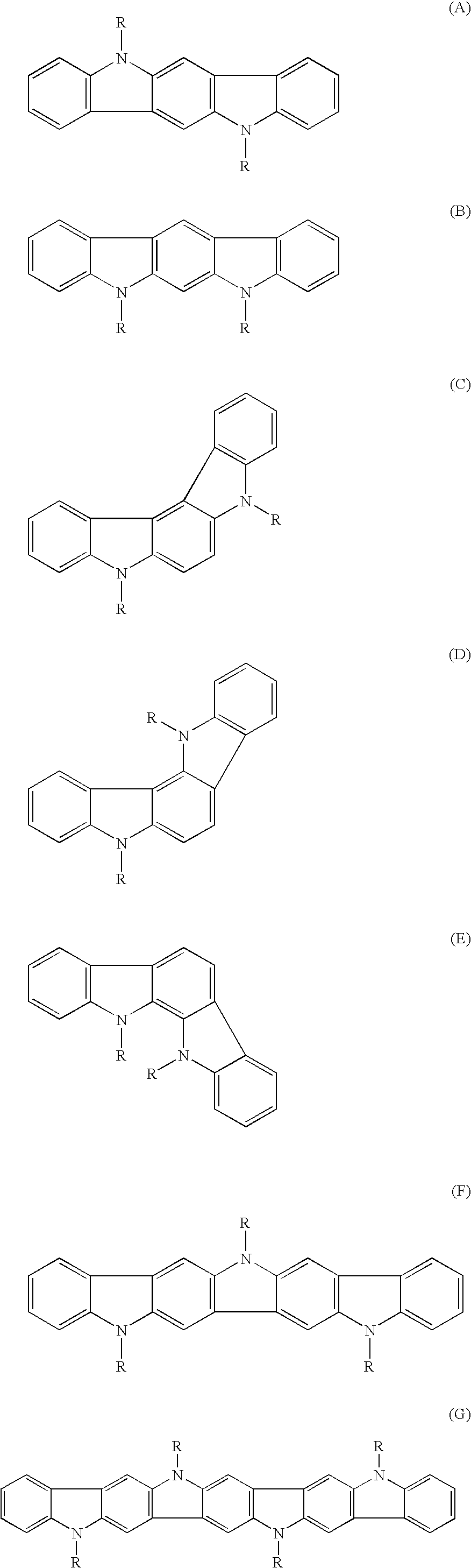 Process to form compound with indolocarbazole moieties
