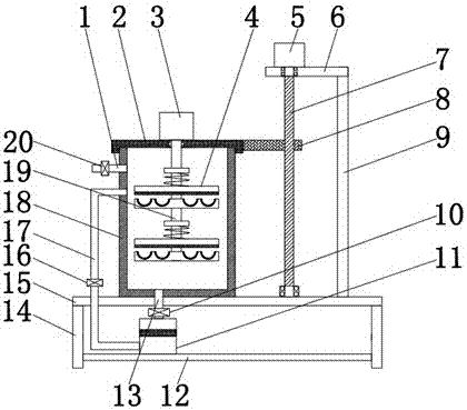 Fruit cleaning device having fixing function