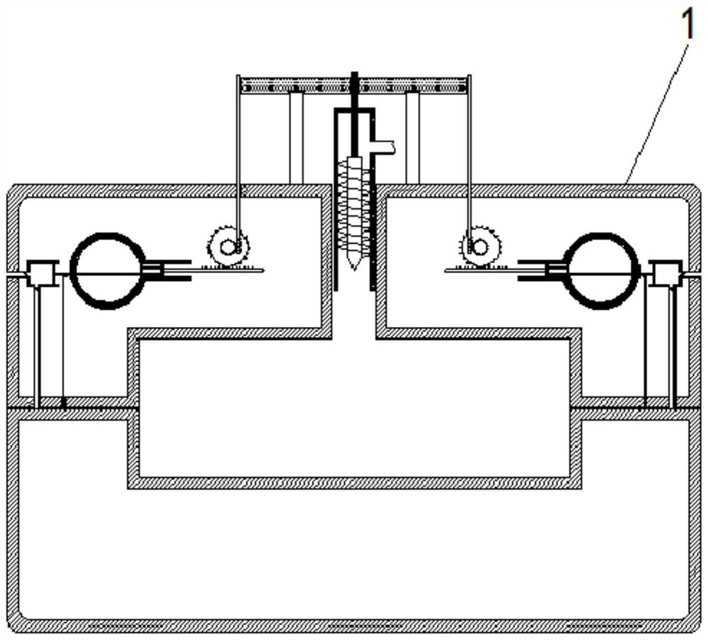 An energy-saving and environment-friendly plastic insulation board molding device