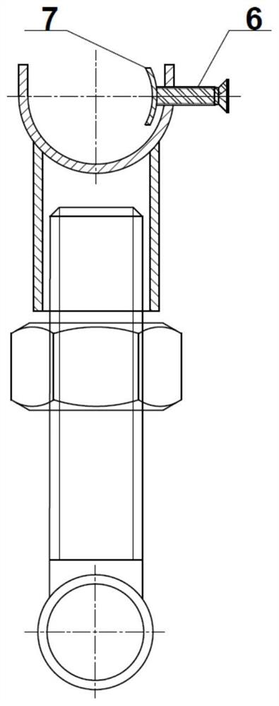 Oil inlet and return pipe maintenance tool and method for diesel engine body at nuclear power station