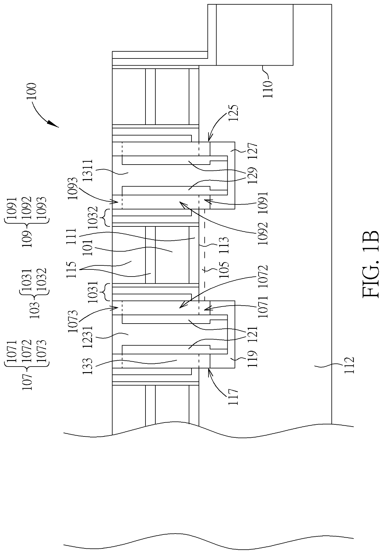 Transistor structure with reduced leakage current and adjustable on/off current