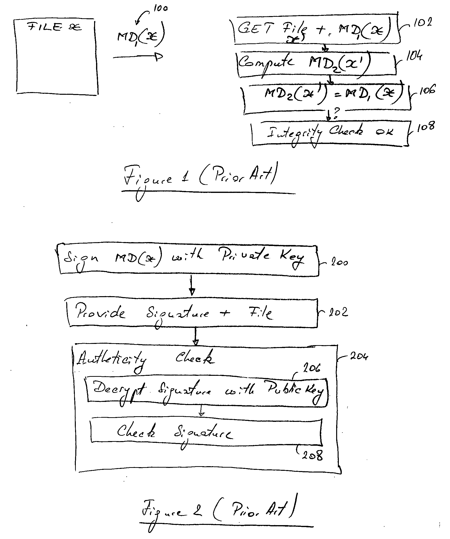 Method and computer system operated software application for digital signature