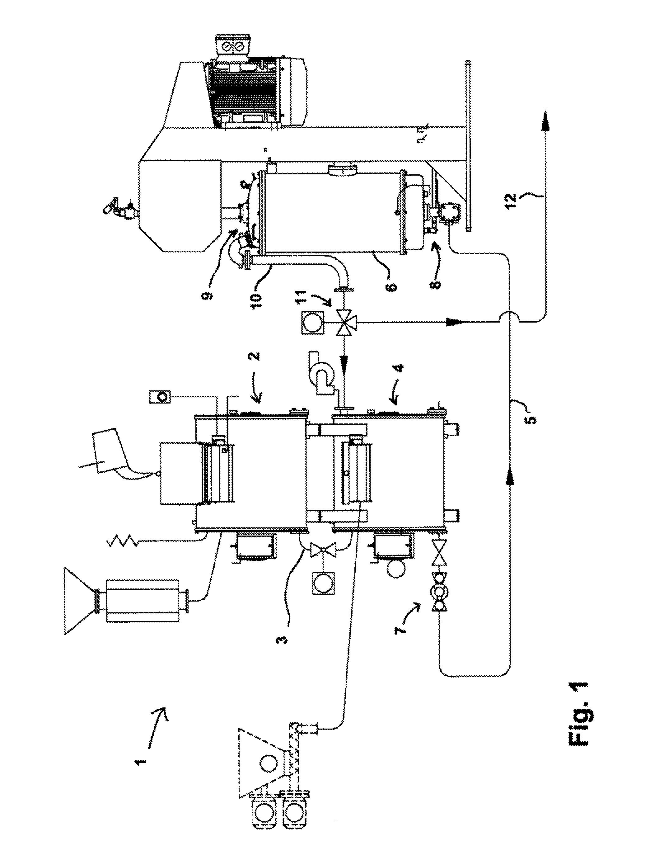 Method for operating a ball mill and a milling system