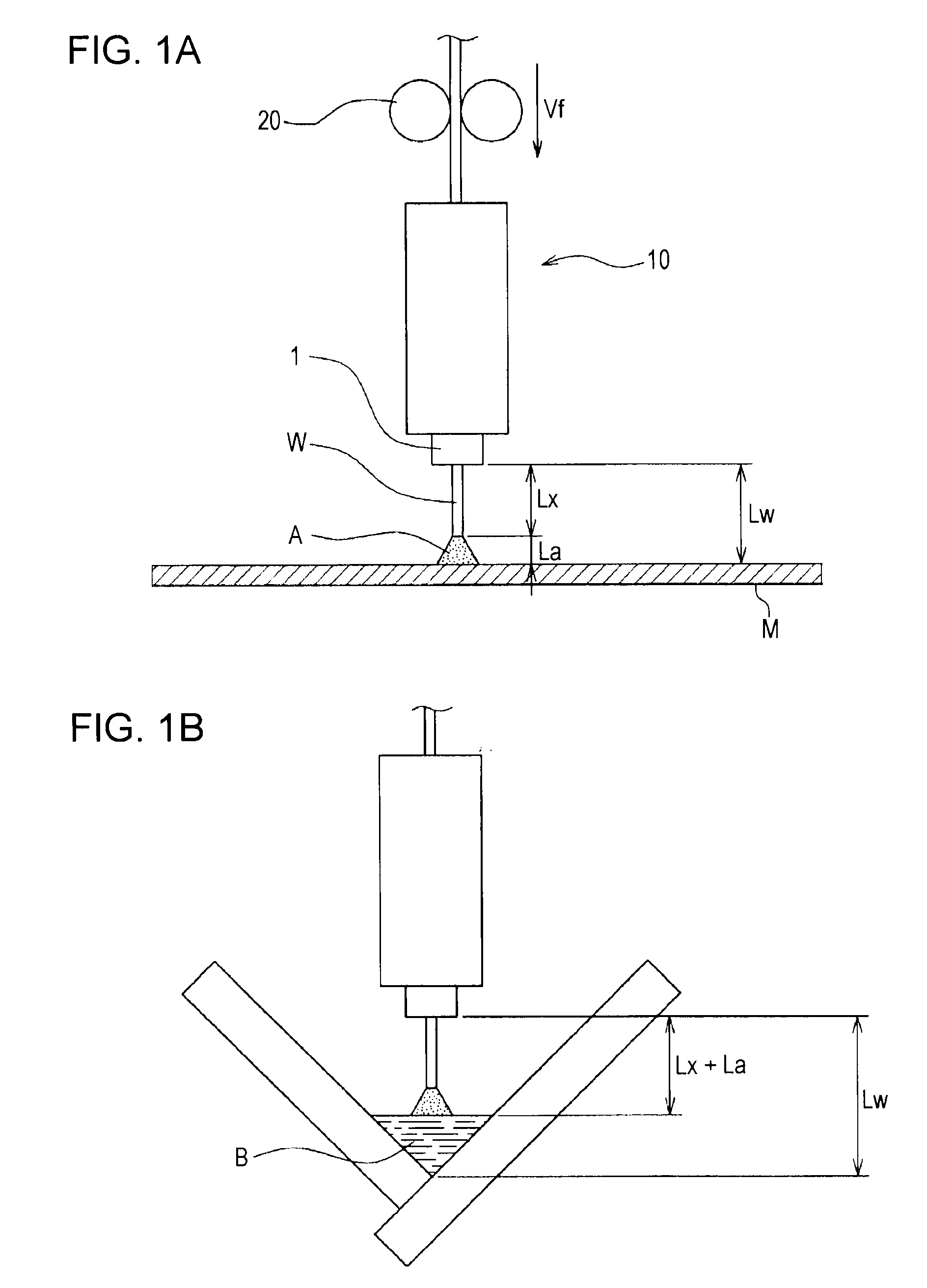 Tip-base metal distance control method for arc welding system, and arc welding system