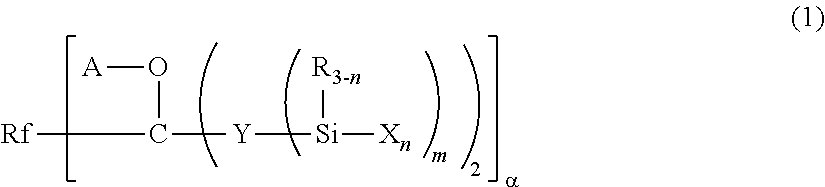 Fluoropolyether-containing polymer-modified silane