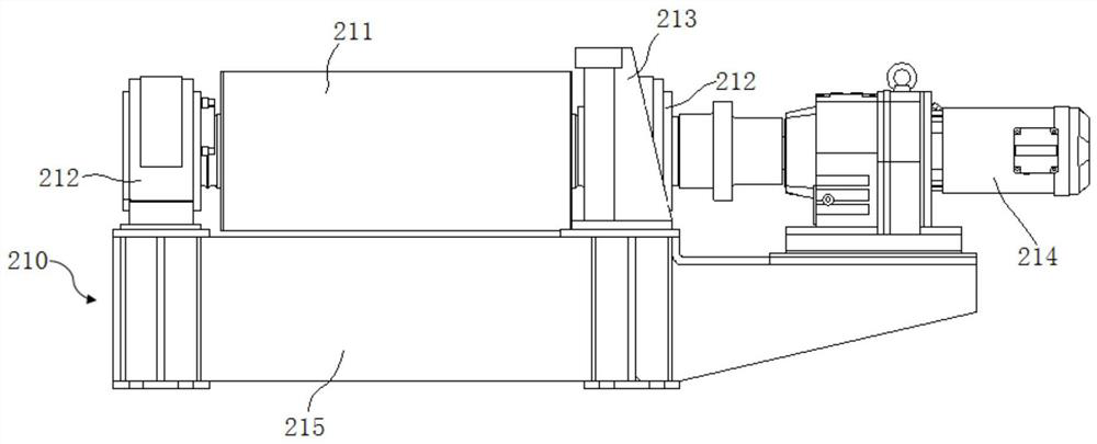 A method of using the compact layout system of the billet discharge area of ​​the billet continuous caster