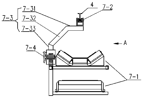 Hanging belt conveyer