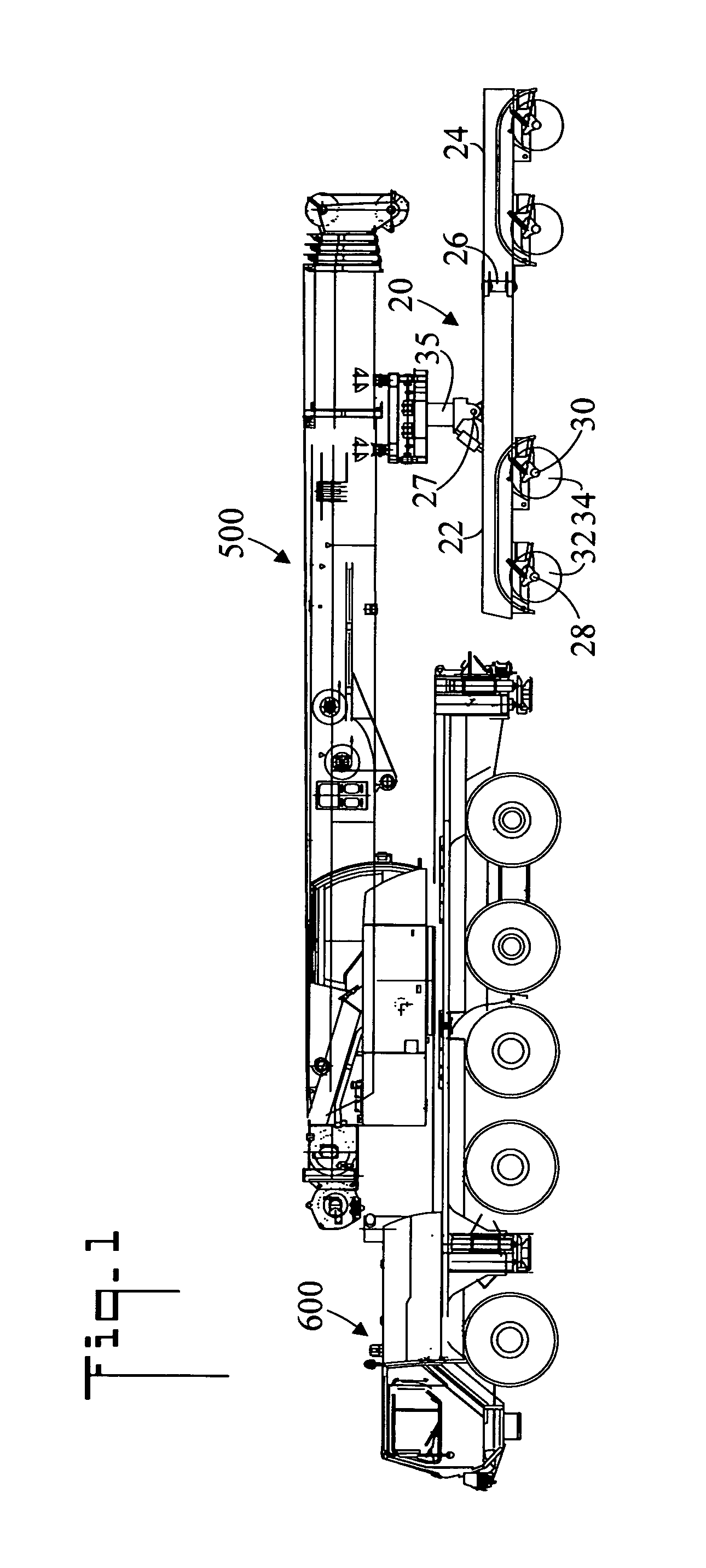 Method for improving the turning characteristics of a boom support vehicle and apparatus therefor
