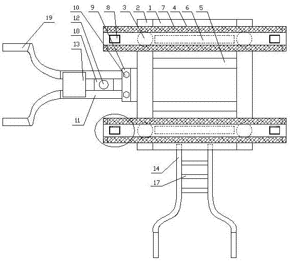 Automobile moving device special for automobile repair