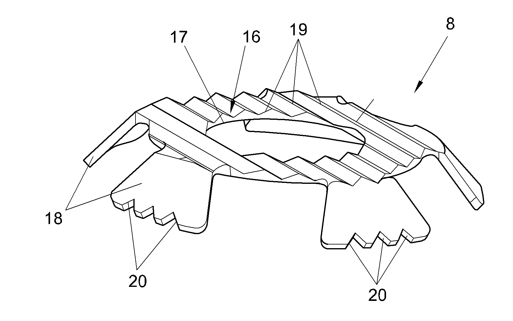 System for the detachable connection of thick parts