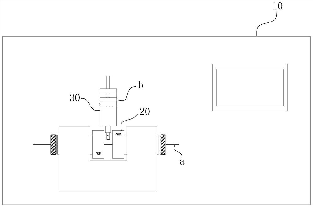 Winding wire insulating layer ring cutting device and ring cutting system applying same