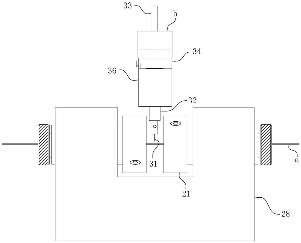 Winding wire insulating layer ring cutting device and ring cutting system applying same