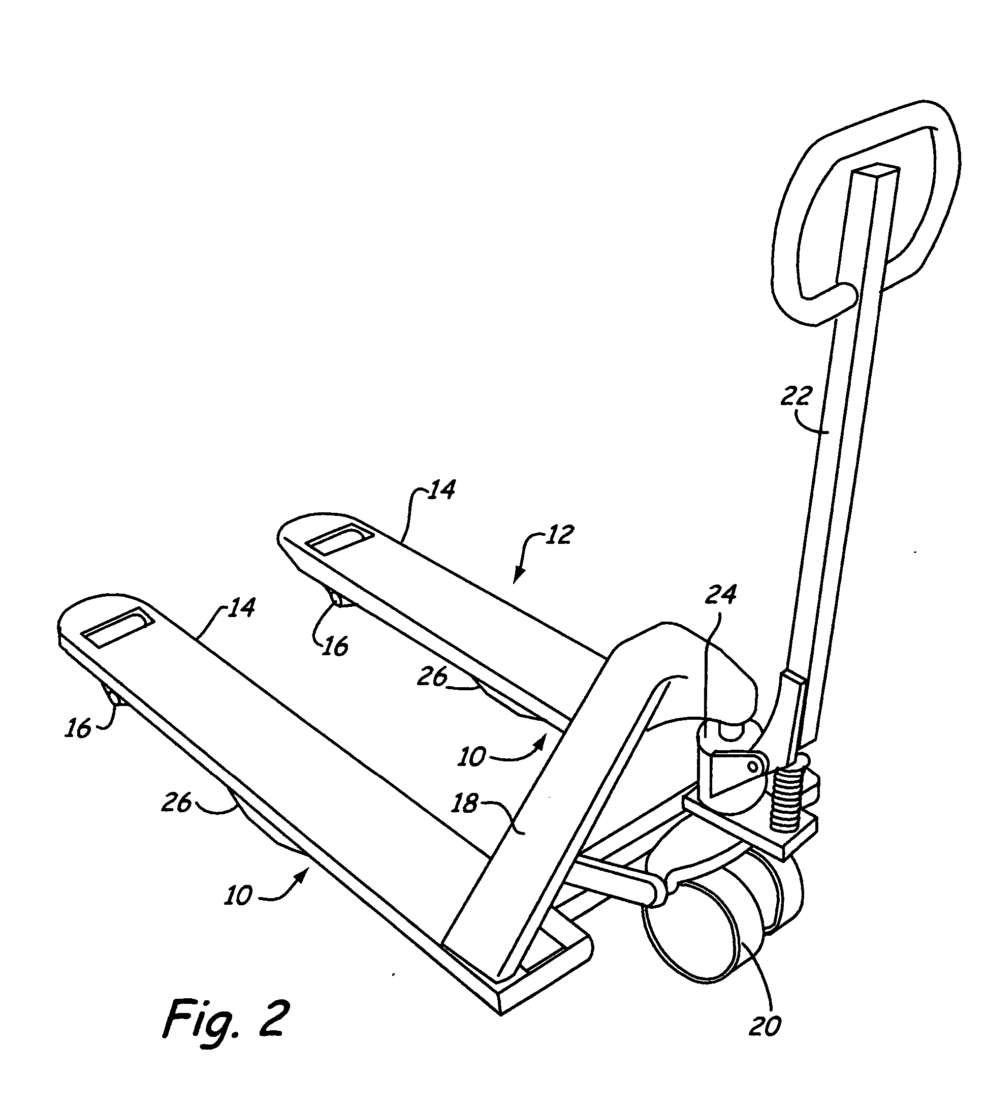 Steering device for pallet truck