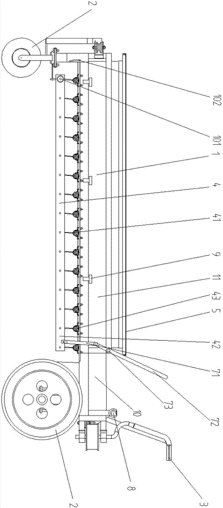 Filling and transfer vehicle for seedling-raising bags/seedling-raising pots