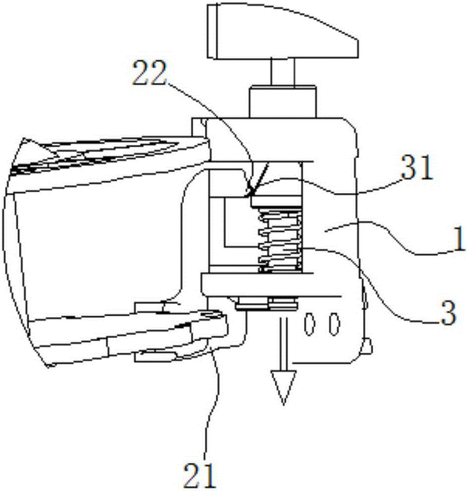Scroll braking device of full-automatic steel bar strapping machine and same